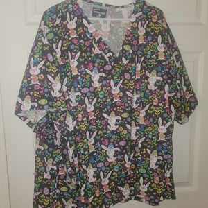 4x Bunny Scrub top